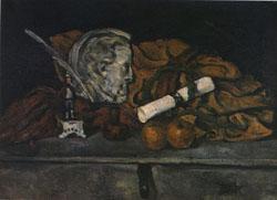  Cezanne's Accessories still life with philippe solari's Medallion